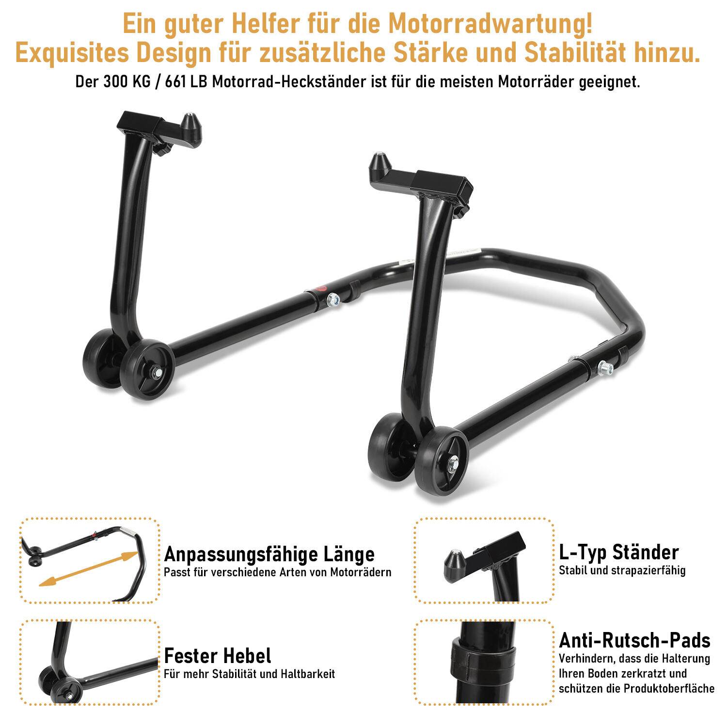 Motorradträger Verstellbare Vorderradbreite Transportträger für fast alle Motorräder