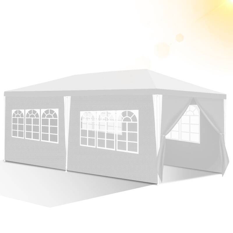 Pavillon Hochzeiten – Festliches Gartenzelt aus Stahlkonstruktion, ideal für Hochzeiten Weiß 3x6m