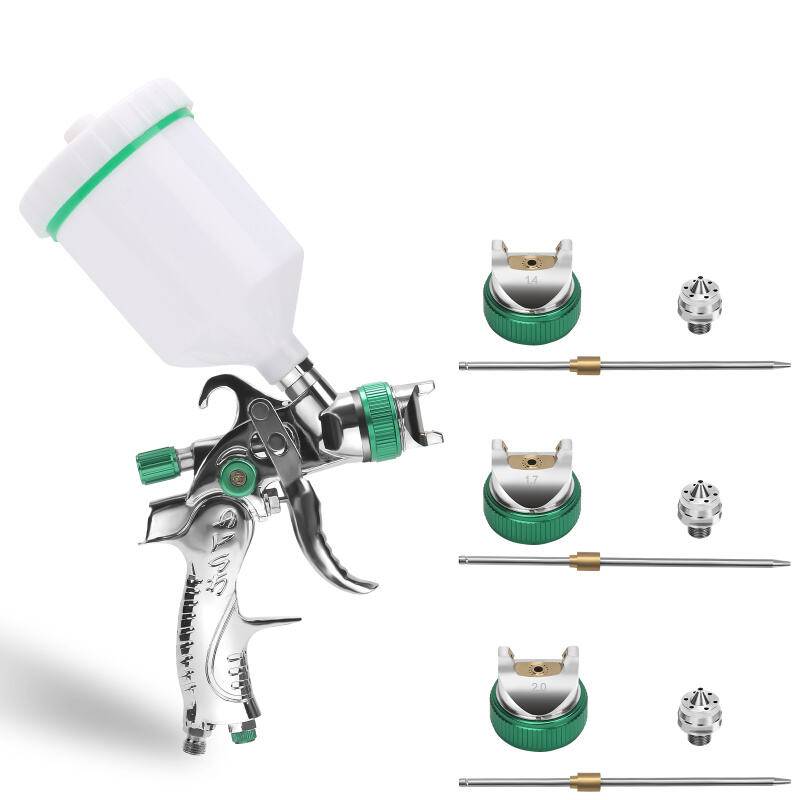 HVLP Lackierpistole 0.35Mpa 100 ml/min 600ml Profi Spritzpistole auf autos, schiffe und möbel 2 Stück