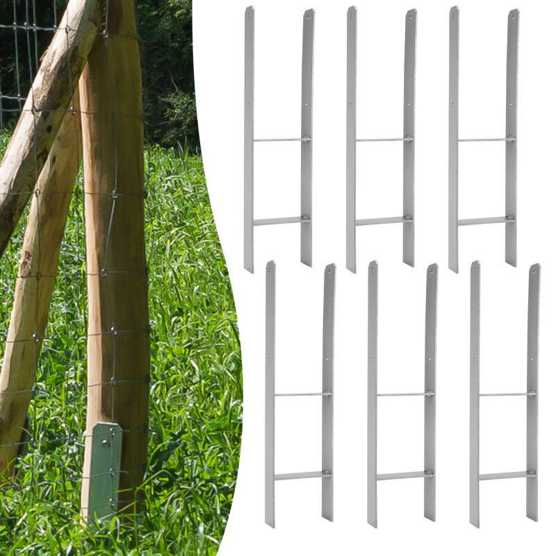 Pfostenanker Pfostenschuhe Langlebig Pfosten Pfostenträger Zum Einbetonieren Materialstärke 4.75 mm Vierkantholzpfosten fuer Pfosten 6x 141MM