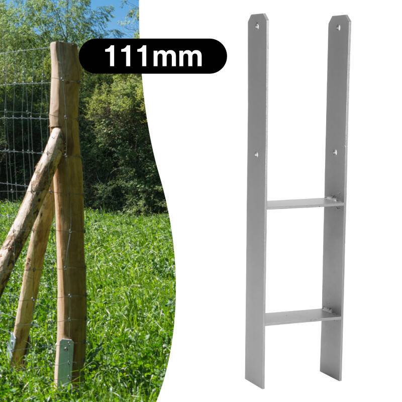 Pfostenanker Pfostenschuhe Langlebig Pfosten Pfostenträger Zum Einbetonieren Materialstärke 4.75 mm Vierkantholzpfosten fuer Pfosten 2x 111MM