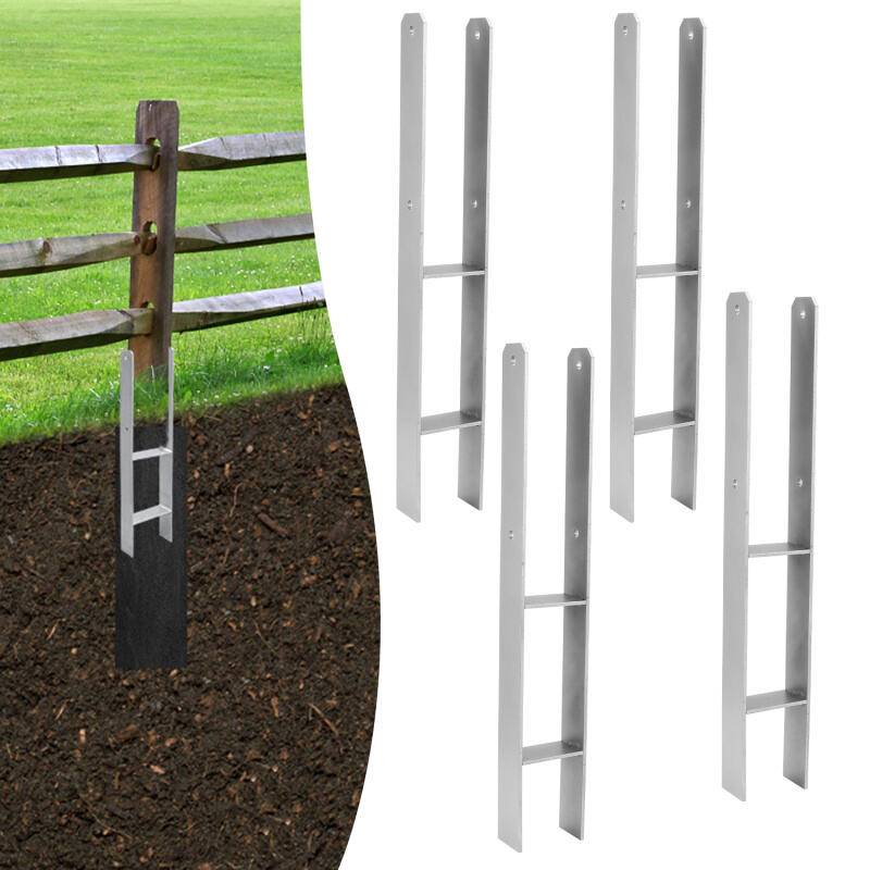 Pfostenanker Pfostenschuhe Langlebig Pfosten Pfostenträger Zum Einbetonieren Materialstärke 4.75 mm Vierkantholzpfosten fuer Pfosten 4x 141MM