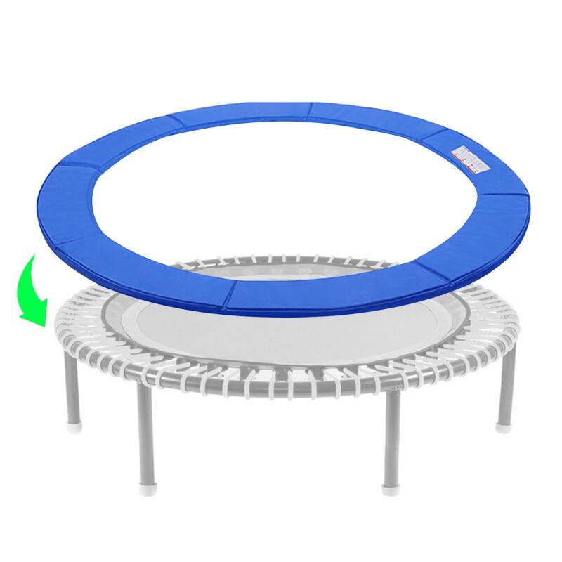 Trampolin Randabdeckung 28cm breit 100% UV-beständig Reißfest Wetterbeständig Universell Federabdeckung Randschutz, Blau,Größe:Ø 244cm