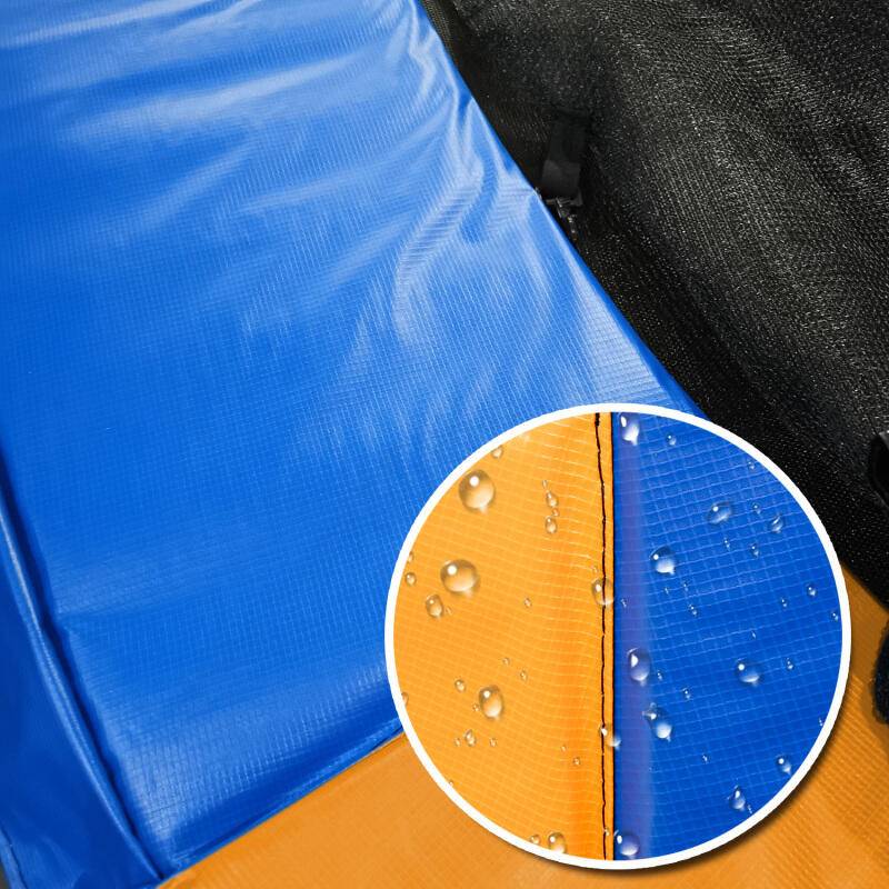 Trampolin Randabdeckung Ø 244cm Bunt, Reißfest & UV-resistent, Ersatz Federabdeckung, Rahmenpolster, Schutzpolster für Gartentrampoline