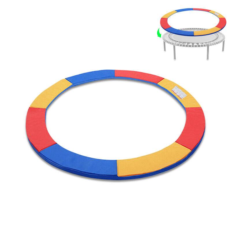 Trampolin Randabdeckung 28cm breit 100% UV-beständig Reißfest Wetterbeständig Universell Federabdeckung Randschutz, Bunt,Größe:Ø 305cm