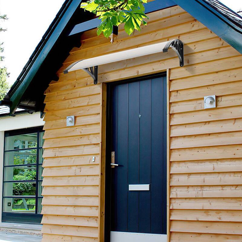 100x120cm Vordach Haustürvordach Türvordach Pultbogenvordach Haustür für Haustür und Terrasse
