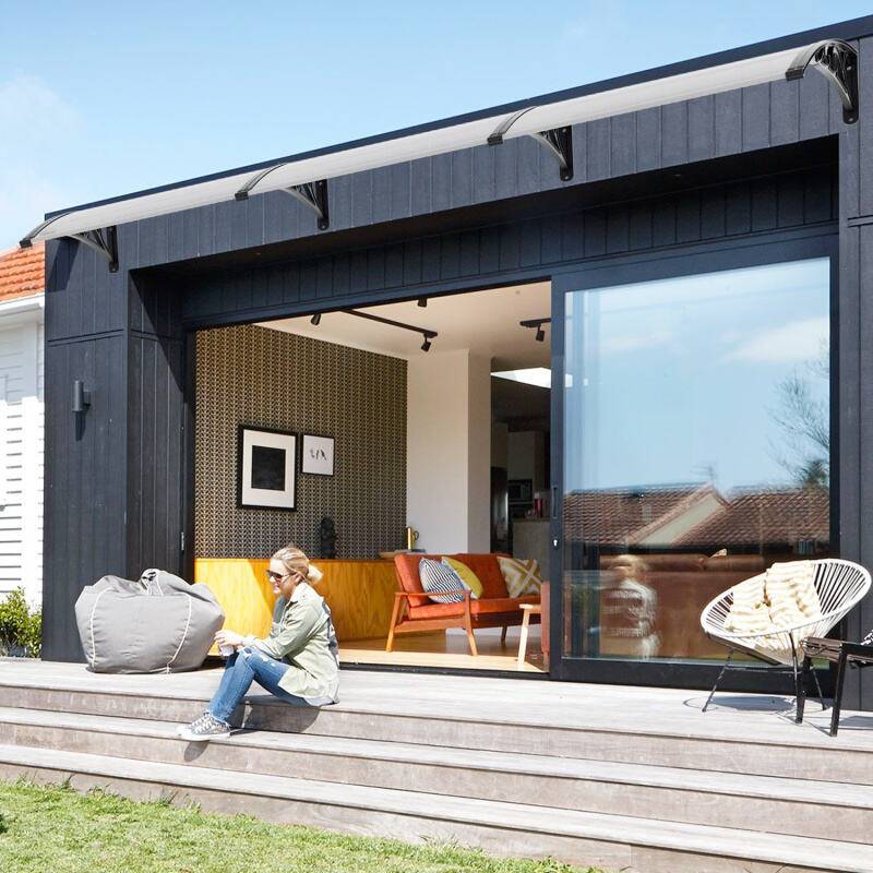 100x300cm Vordach Haustür für Haustür und Terrasse, Haustürvordach Türvordach Pultbogenvordach