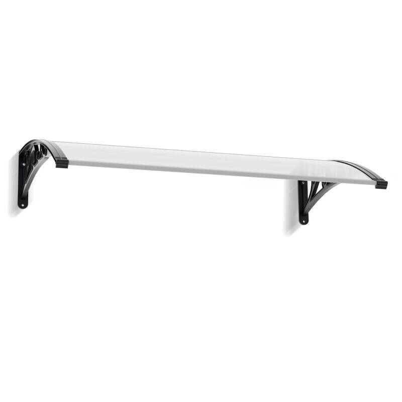 Vordach Überdachung Haustür Türvordach Haustürvordach Pultvordach für Haustür Transparent 100x150CM