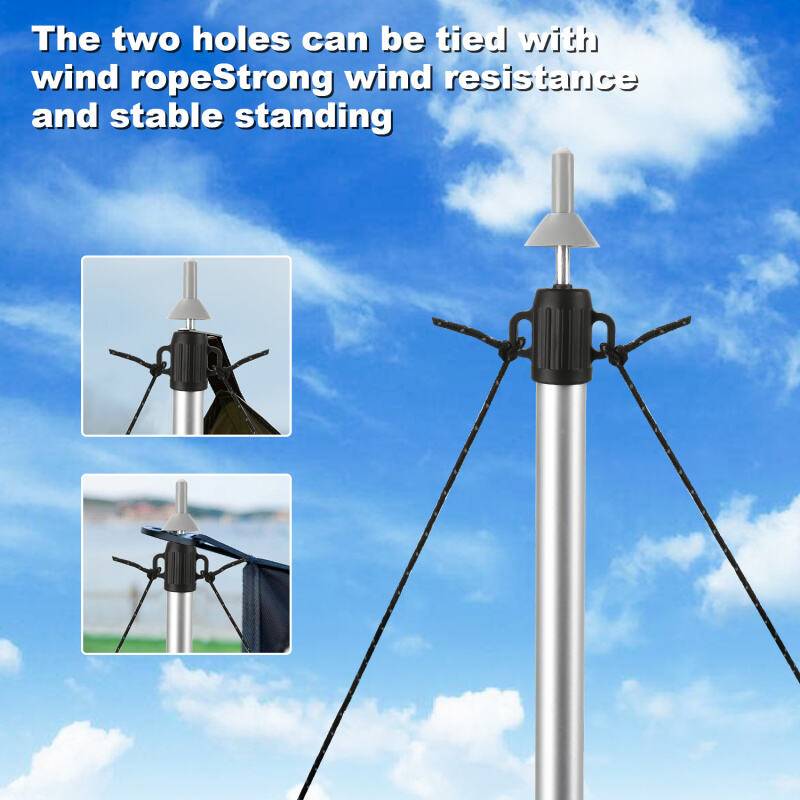 Zeltstange Teleskop-Zeltstangen Aluminium, Verstellbare Aufstellstangen für Tarp, Zelt, Sonnensegel oder Plane, Stilausziehbar von 88cm-234cm 8 Stü