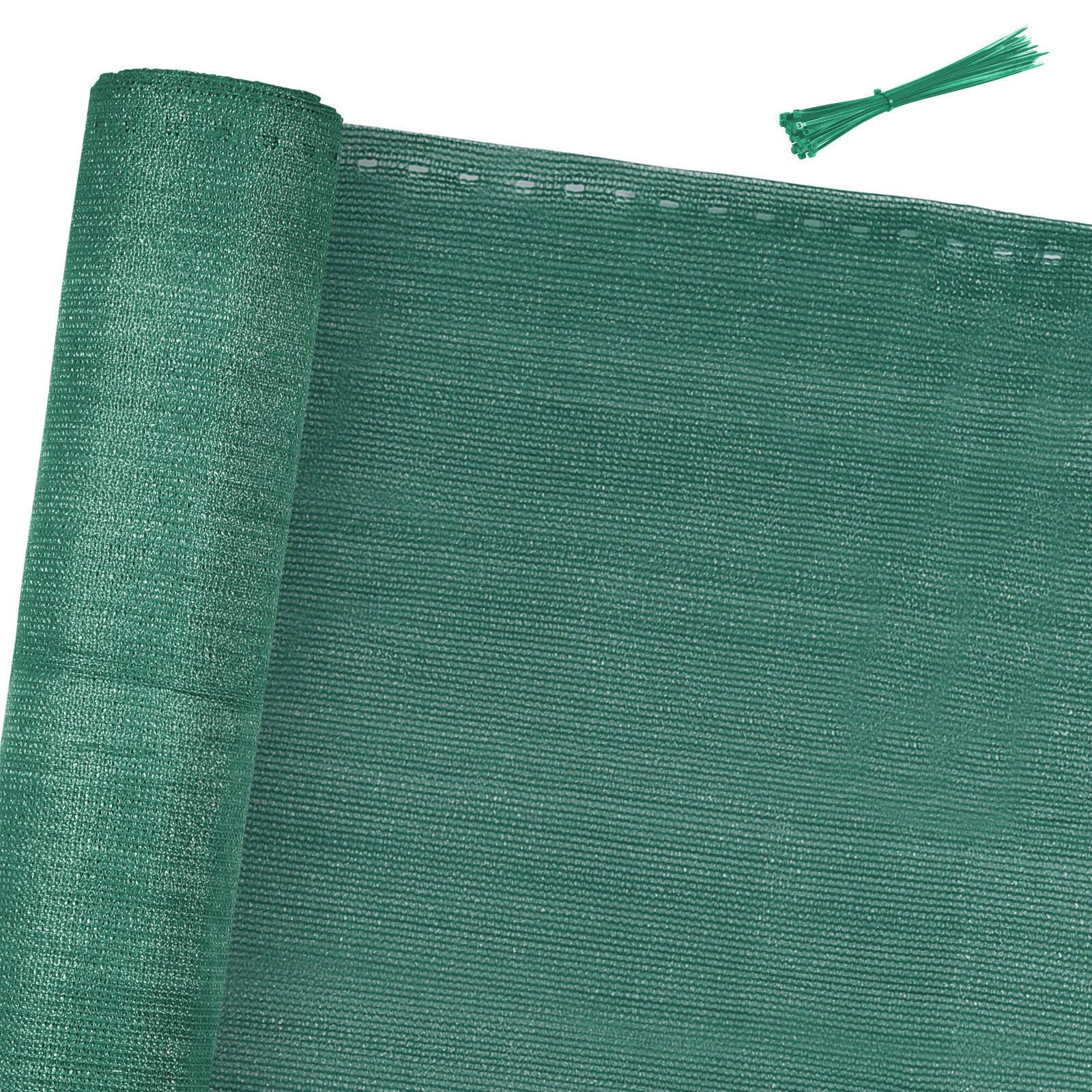Zaunblende Tennisblende aus HDPE 150 g/m² Sichtschutz Zaunblend 1.2*20m dunkelgrün