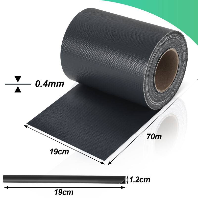 Sichtschutzstreifen Zaun Folie Blickdicht Dick PVC Doppelseitiger Reflexionsarm Sonnenschutz Sichtschutzfolie 2 Rollen á 70m x 19cm Anthrazit