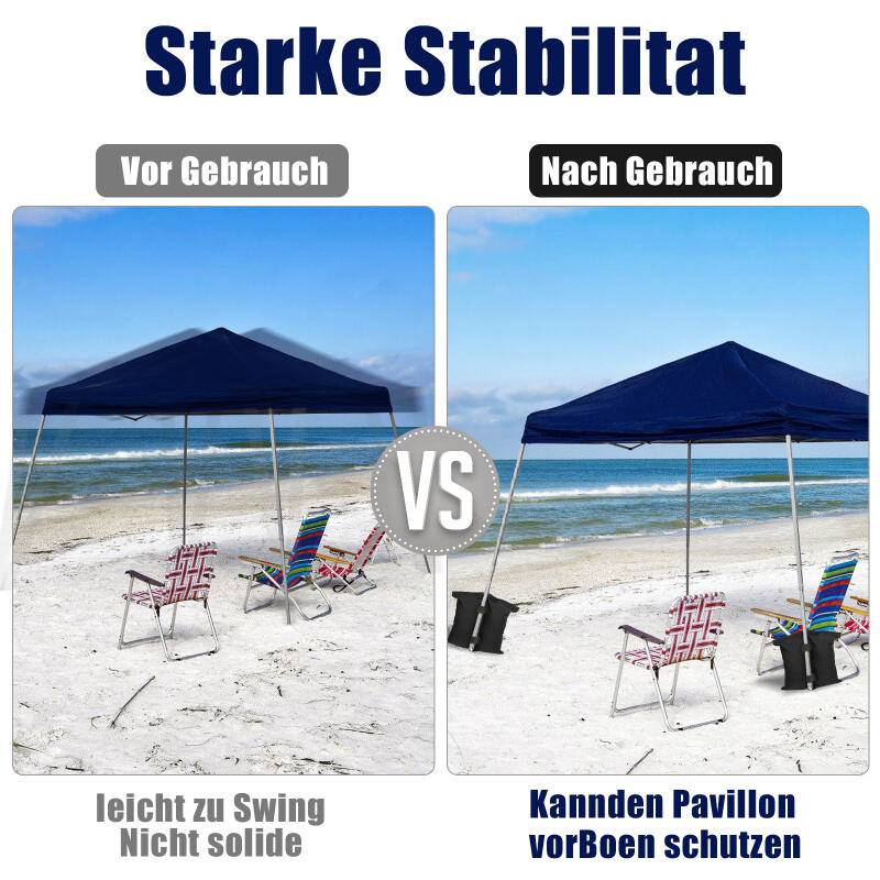 4X Pavillon Sandsäcke schwarz Standfuß Gewichte Set Für Zelt Faltpavillon Halterung Party robust Waterproof Outdoor-Sandsack gewichtete Füße