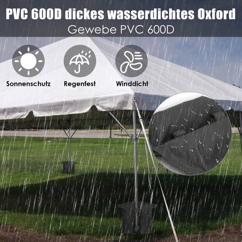 4X Pavillon Sandsäcke schwarz Standfuß Gewichte Set Für Zelt Faltpavillon Halterung Party robust Waterproof Outdoor-Sandsack gewichtete Füße