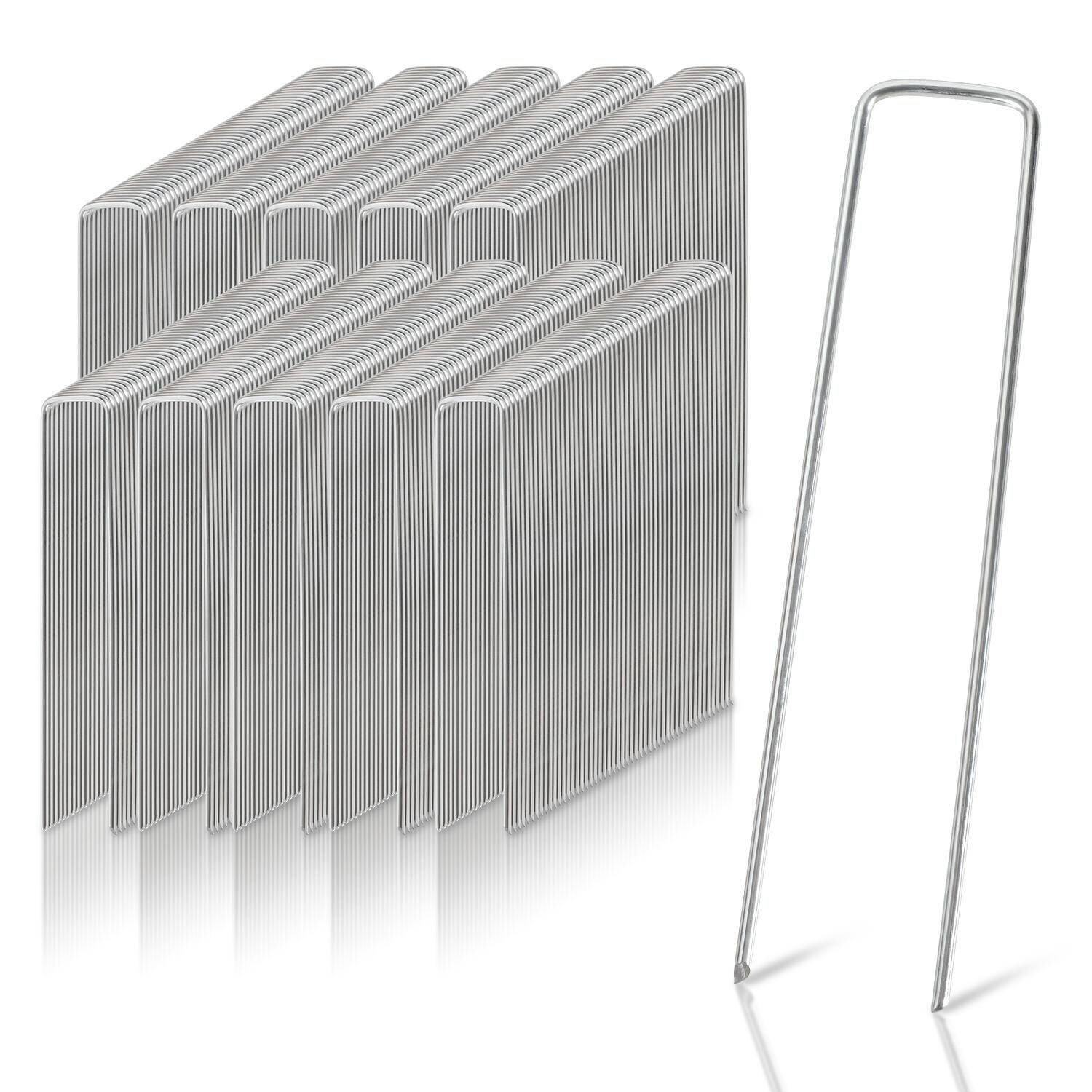 Anti-Rost Heringe 1000er Pack, Erdanker Bodenanker 150x25mm, Ø2.8mm, aus Verzinktem Stahl, Zelthering Zeltnagel Erdnagel