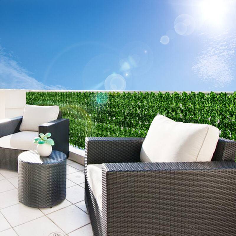 1*3M Sichtschutzhecke Windschutz Efeu Sichtschutz Balkonverkleidung Blätterzaun,Künstliche Hecke Sichtschutzhecke Pflanzen Hecke Wanddekoration,Wass