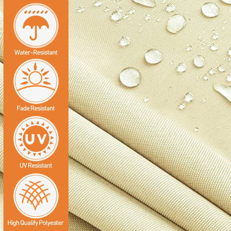 Markise Handkurbel Klemmmarkise Sonnenschutz Fenstermarkise Sonnenmarkise Einziehbare Wasserabweisend Markisen Creme 3.5M