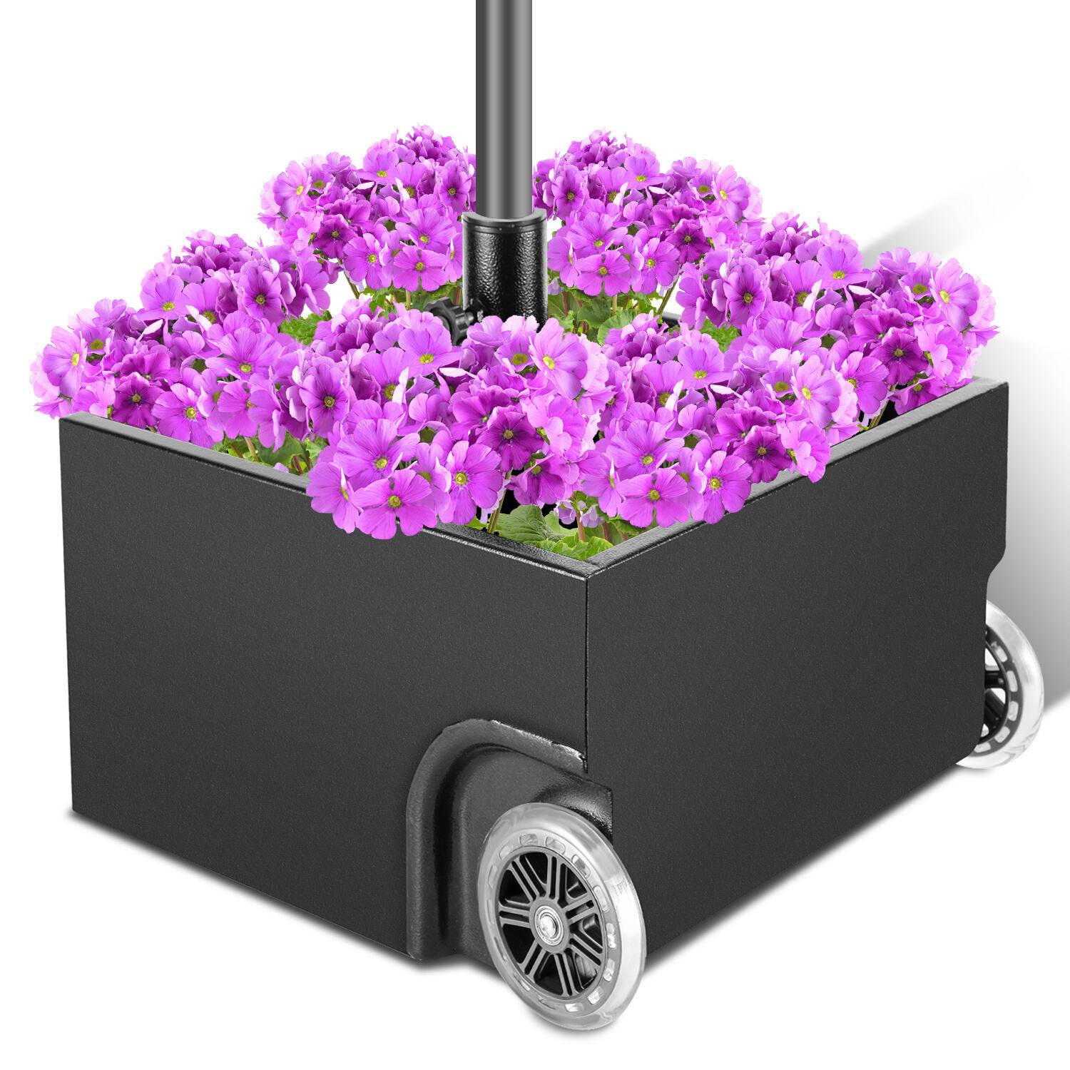 Balkonschirmständer Sonnenschirmständer aus Stahl, Schirmhalter für Strand, Garten, Balkon