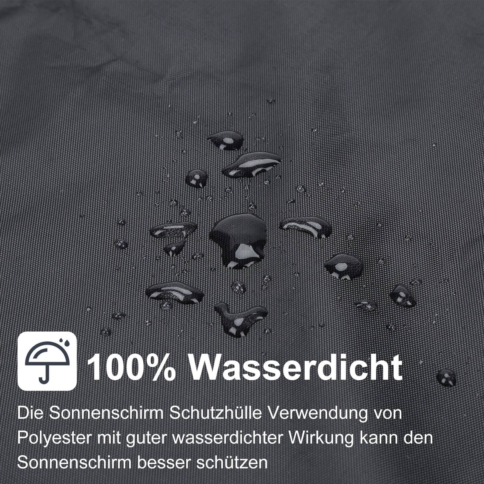 Abdeckung für 1-3M Sonnenschirm 190x32x41cm Schwarz