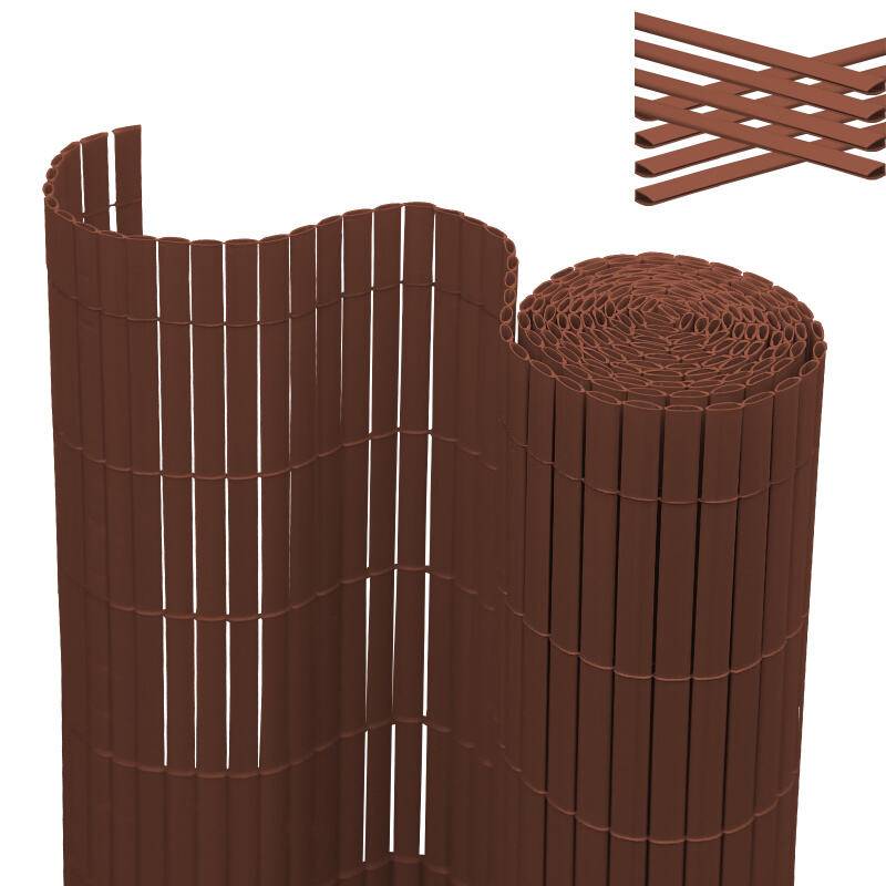 PVC Sichtschutzmatte Sichtschutzzaun Balkon Terrasse Windschutz Sichtschutz Outdoor Balkonverkleidung Wetterfest UV-Schutz für Balkon Garten Markise