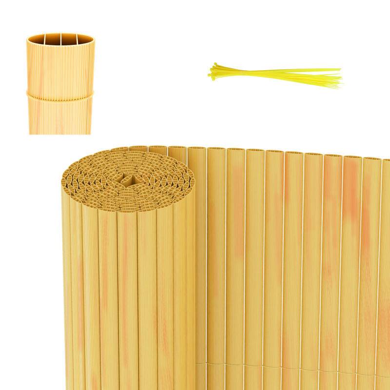 PVC Sichtschutzmatte Outdoor Balkonverkleidung Wetterfest UV-Schutz Sichtschutzzaun Balkon Terrasse Windschutz Sichtschutz für Balkon Garten Markise