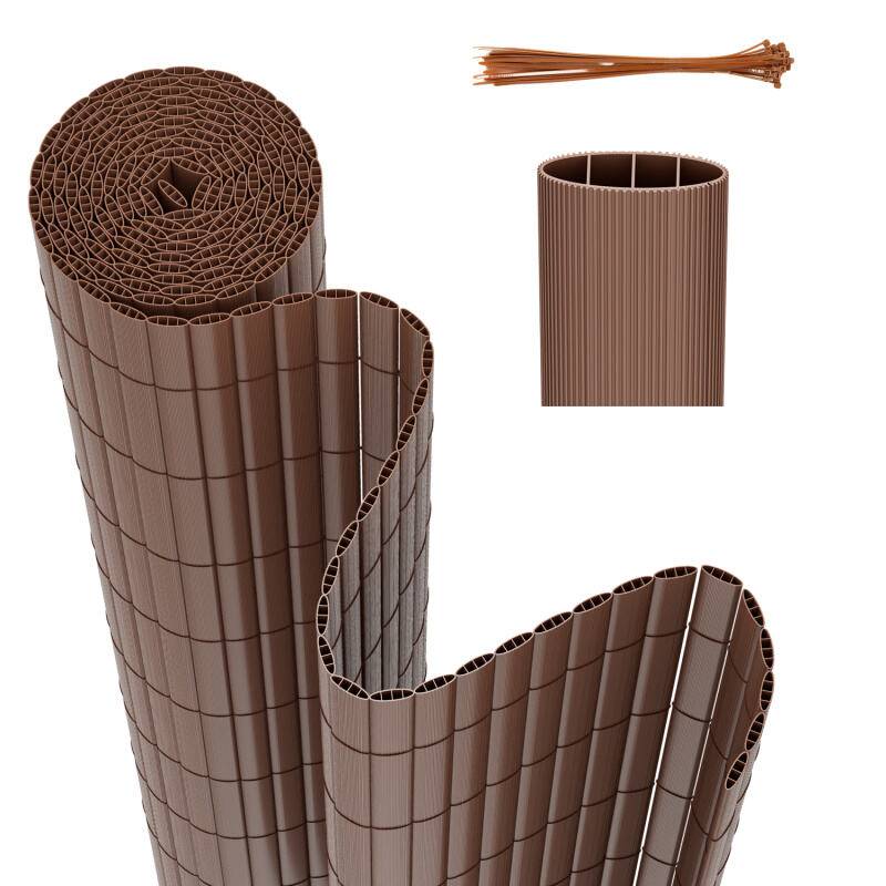 PVC Sichtschutzmatte Outdoor Balkonverkleidung Wetterfest UV-Schutz Sichtschutzzaun Balkon Terrasse Windschutz Sichtschutz für Balkon Garten Markise