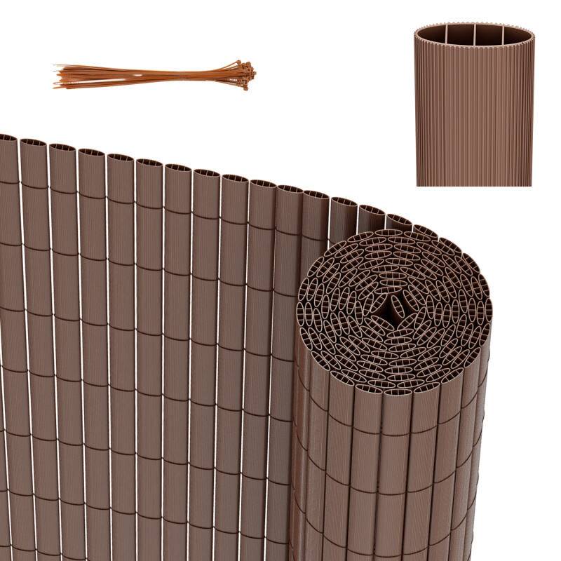 PVC Sichtschutzmatte Outdoor Balkonverkleidung Wetterfest UV-Schutz Sichtschutzzaun Balkon Terrasse Windschutz Sichtschutz für Balkon Garten Markise