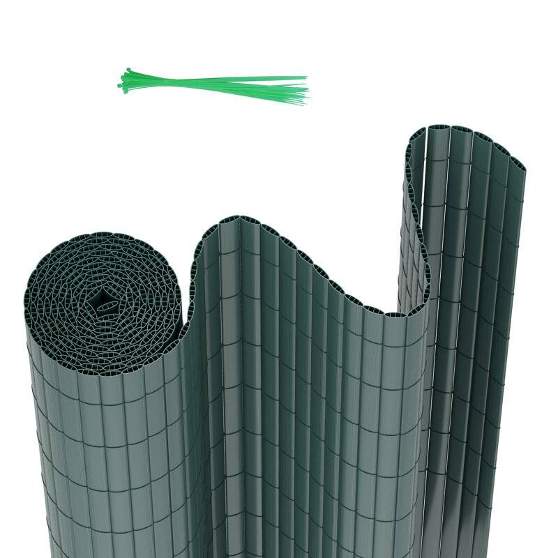 PVC Sichtschutzmatte Outdoor Balkonverkleidung Wetterfest UV-Schutz Sichtschutzzaun Balkon Terrasse Windschutz Sichtschutz für Balkon Garten Markise