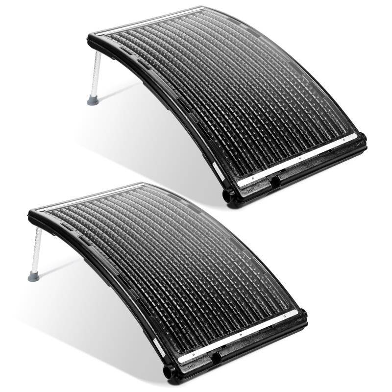 solarheizung Schlauchanschluss mit 38 mm Durchmesser Fassungsvermögen bis zu 15 Liter Solar Poolheizung 2 Stück 110x69x14cm