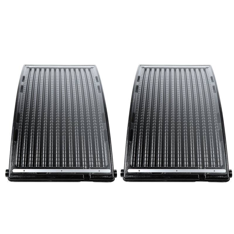 solarheizung Fassungsvermögen bis zu 15 Liter Solarheizung für Aufstellpools Sonnenkollektor für Warmwasser 2 Stück 110x69x14cm