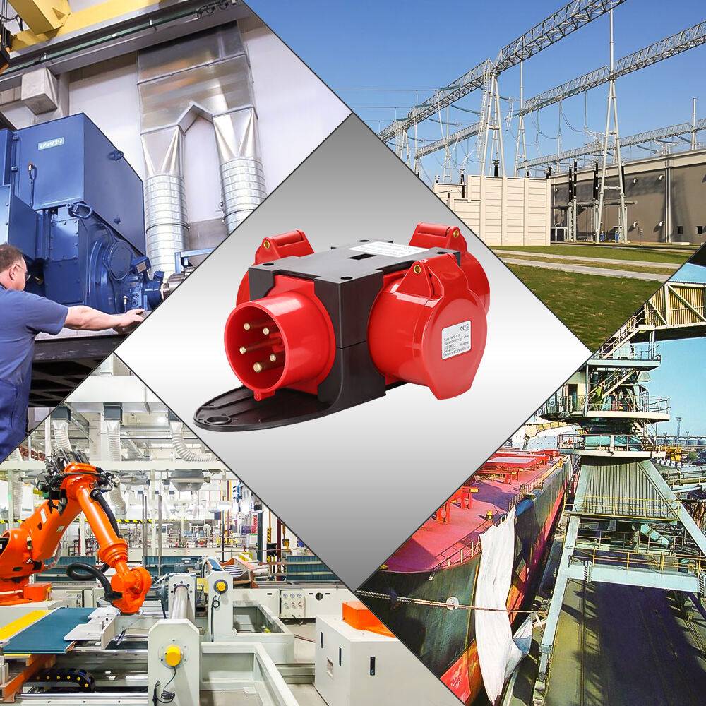 Stromverteiler Baustromverteiler Verteiler CEE Kraftstrom IP44 für Baustelle 3 x CEE 400V / 16A Steckdose 5P