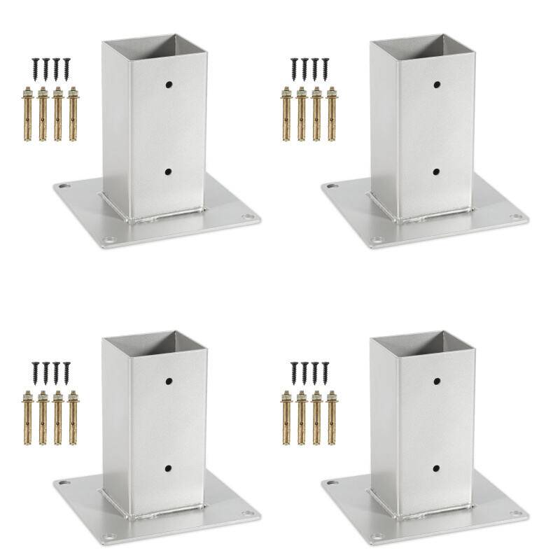 Aufschraubhülse Aufschraubbodenhülse Einschlagbodenhülsen ger Bodenh&uuml 4 Stück 70*70mm