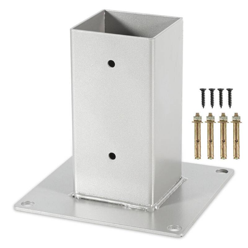 Aufschraubhülse 4x Pfostenträger Aufschraubhülse für Vierkantholzpfosten 70x70mm