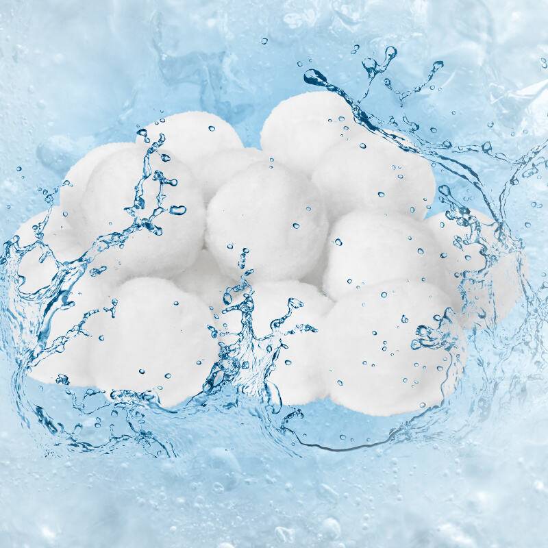 700g Filter Balls Waschbar Filterbälle für Pool, Schwimmbad, Filterpumpe- Weiß