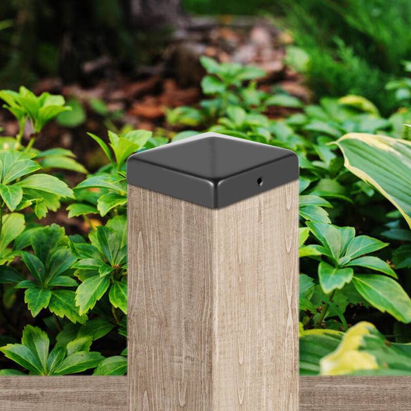 10x Pfostenkappe Zaunpfahl Abdeckung Pyramide Abdeckkappe für Pfosten 71x71mm Schwarz