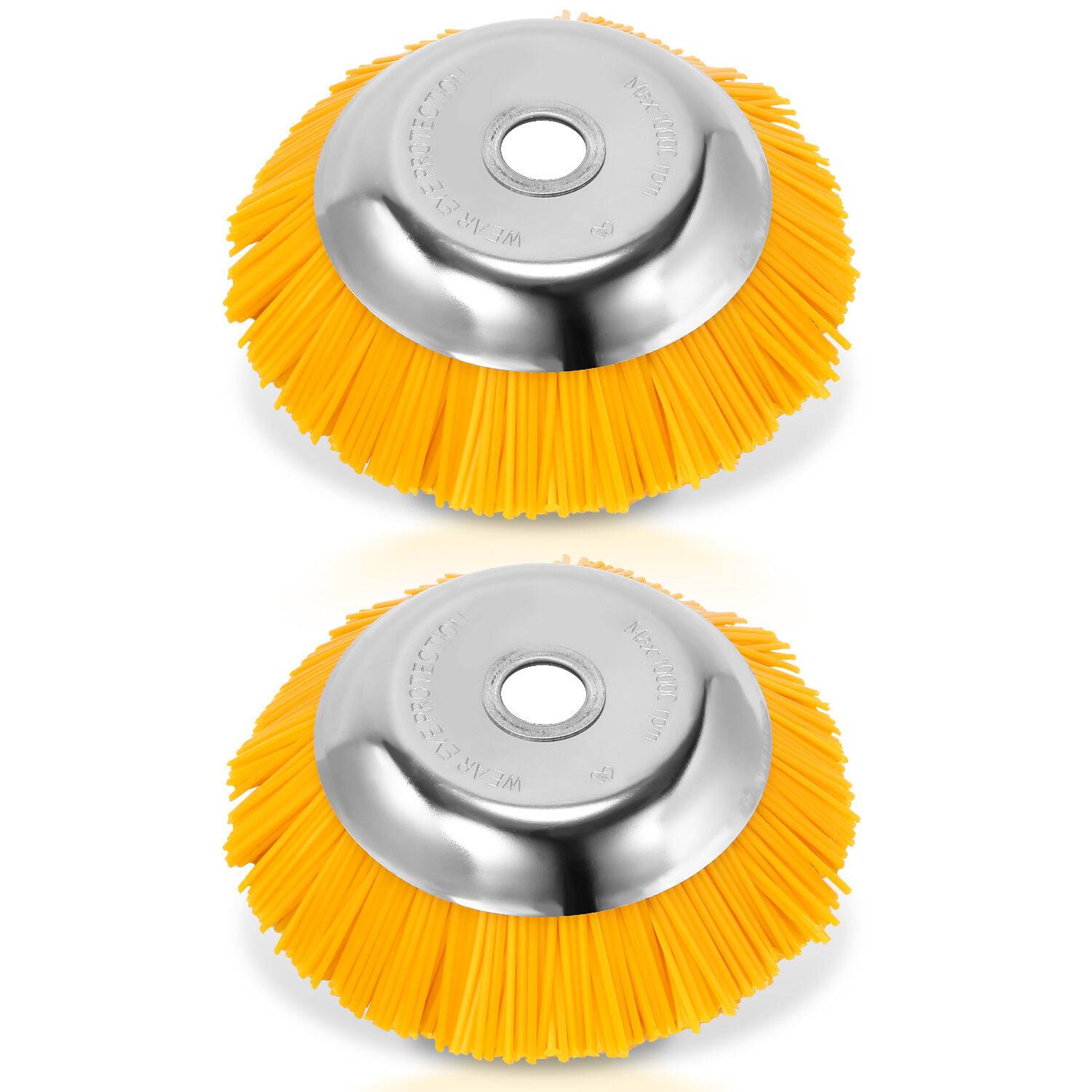 Unkrautbürste 2er Nylon 25,4x200mm 8 Zoll Freischneideraufsatz Nylonbürste Für Stihl Motorsense Freischneider