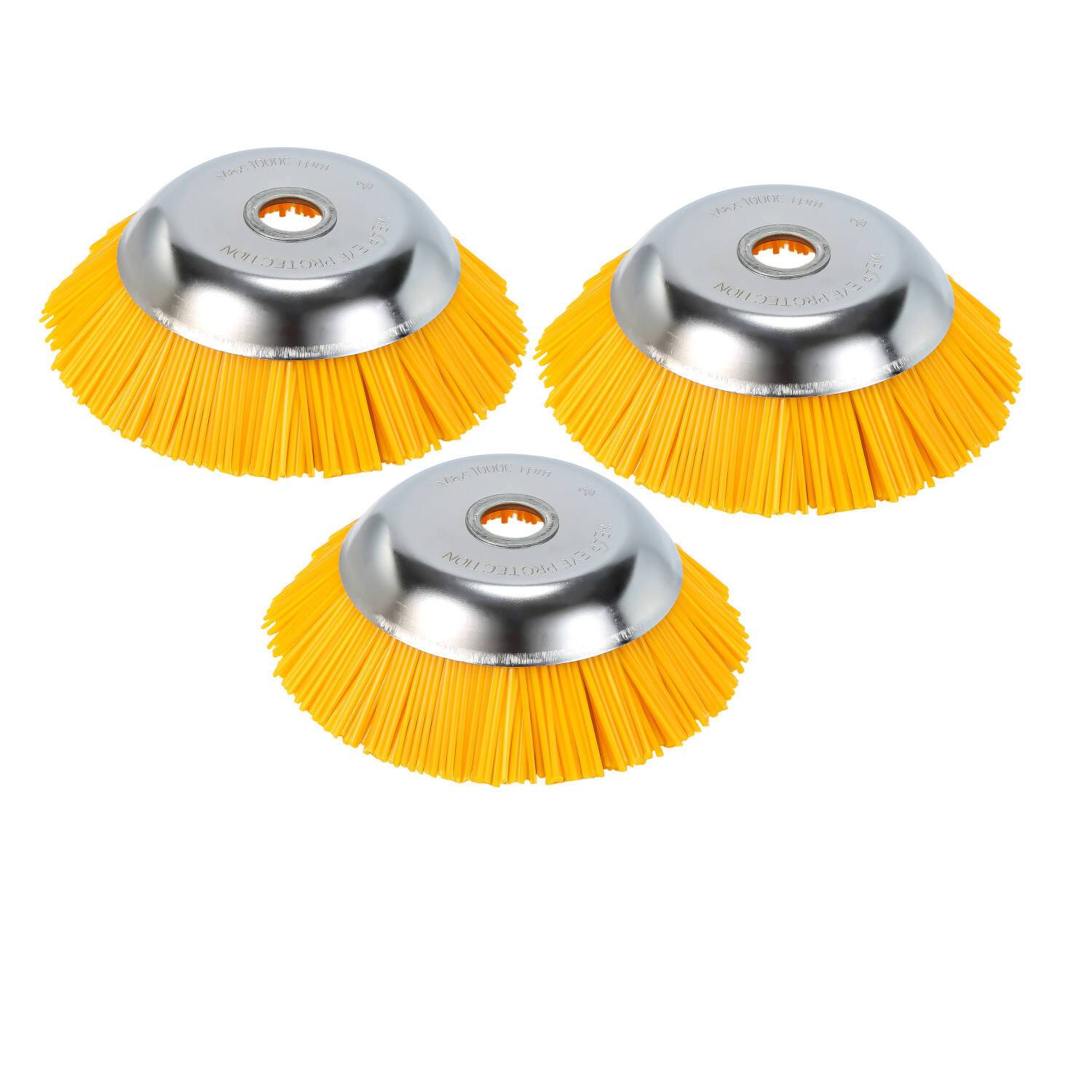 Unkrautbürste 3er Nylon 25,4x200mm Freischneideraufsatz 8 Zoll Nylonbürste Für Stihl Motorsense Freischneider
