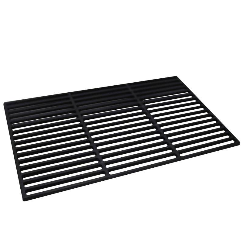 Grillrost 42x28cm BBQ Gusseisen emailliert Grillplatte rechteckig Rost Grillgitter