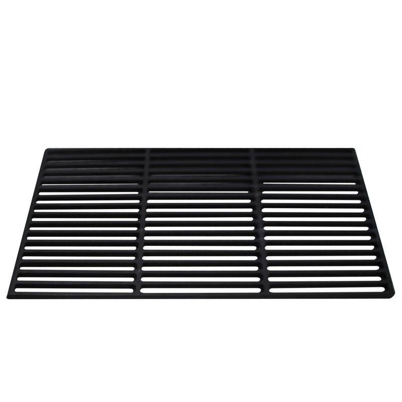 Grillrost 60x40cm BBQ Gusseisen emailliert Grillplatte rechteckig Rost Grillgitter