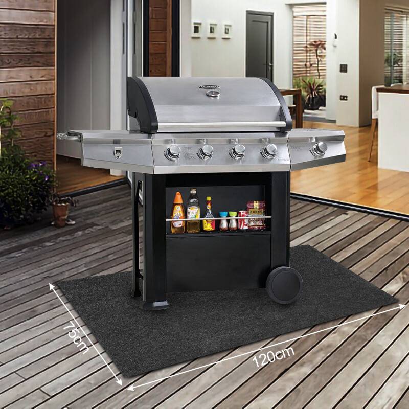 Grillteppich Grillunterlage Grillmatte BBQ Matte 75x120cm