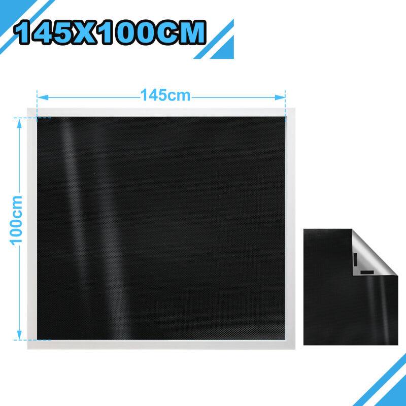 Verdunklungsstoff Sonnenschutz Verdunkelungs Sonnenschutz zu 100% verdunkelnd,Folie mit Thermobeschichtung,lichtundurchlässige für Fenster,Velux und