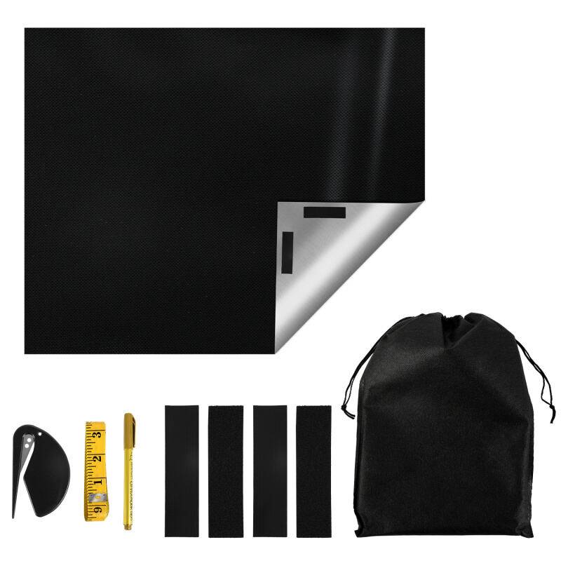 140*200cm Verdunklungsstoff Sonnenschutz Verdunkelungs Sonnenschutz zu 100% verdunkelnd,Folie mit Thermobeschichtung,lichtundurchlässige für Fenster