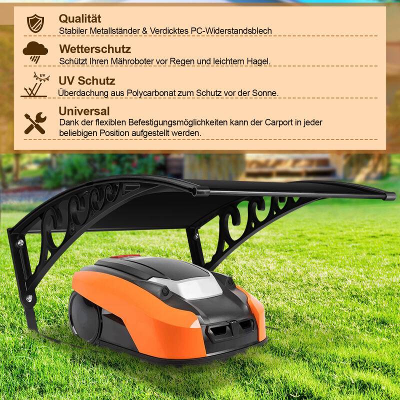 Rasenmäher Garage Mähroboter Dach Haube Robomove Automower Premium Gartengeräte
