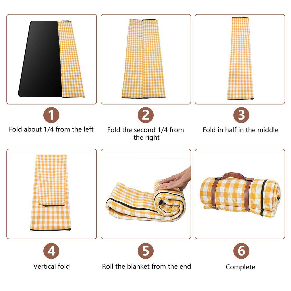 Picknickdecke 200x200cm Wasserdicht und Isoliert Reisedecke Campingdecke Stranddecke Leicht Kompakt XXL Camping Picknick Outdoor Garten Ultraleicht