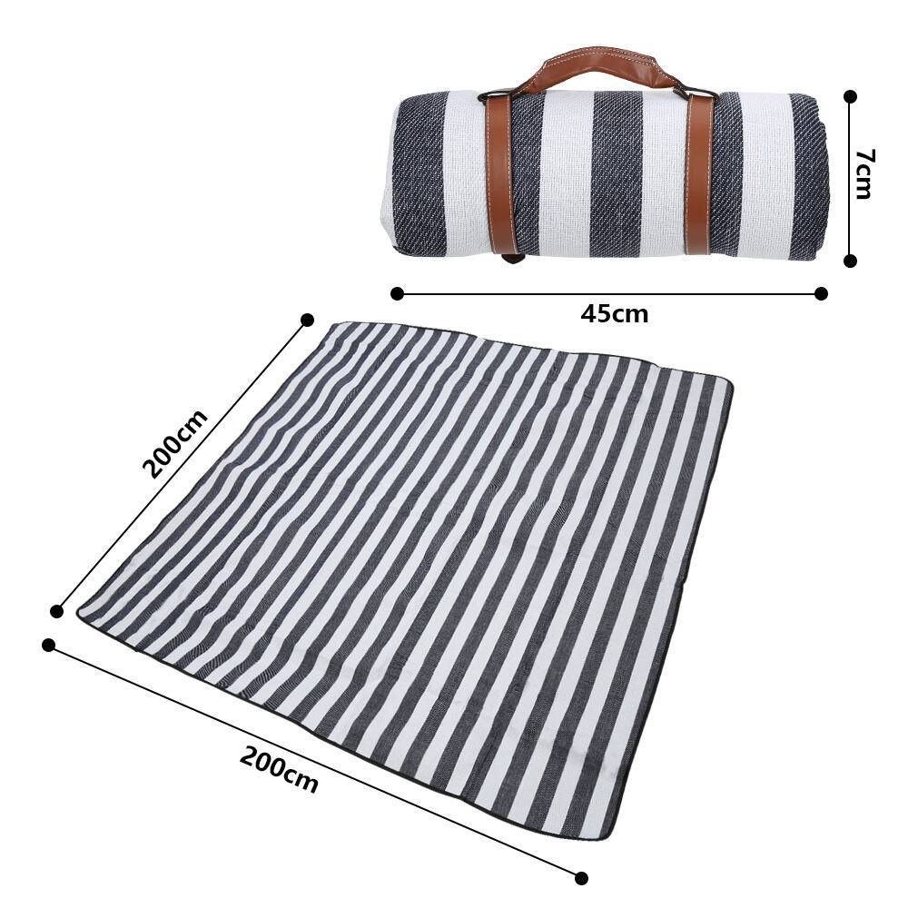 Picknickdecke 200x200cm Wasserdicht und Isoliert Reisedecke Campingdecke Stranddecke Leicht Kompakt XXL Camping Picknick Outdoor Garten Ultraleicht