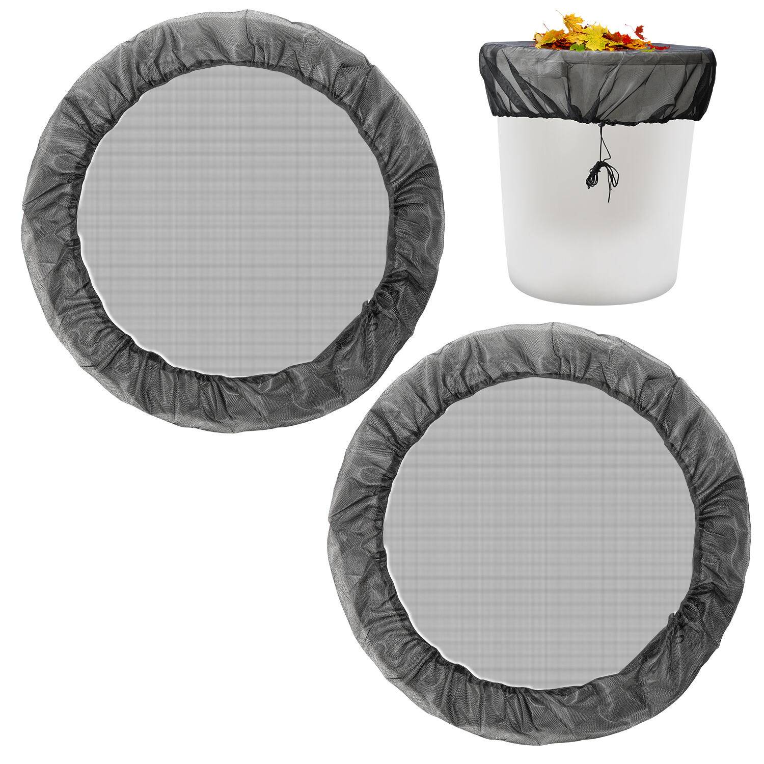 Regentonnen Netz 8x Regentonnen Netz Regentonne Abdeckung mit Zugkordel 95cm Verstellbares Regentonnennetz