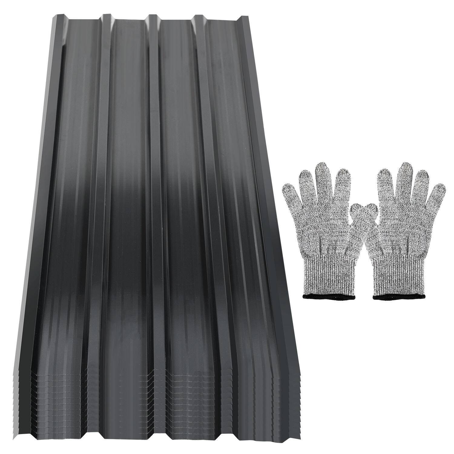 12/24/36x Trapezblech 129x46cm Profilblech Anthrazit verzinkt Wandblech Dachblech für Gerätehaus Carport - 24x = 14m²