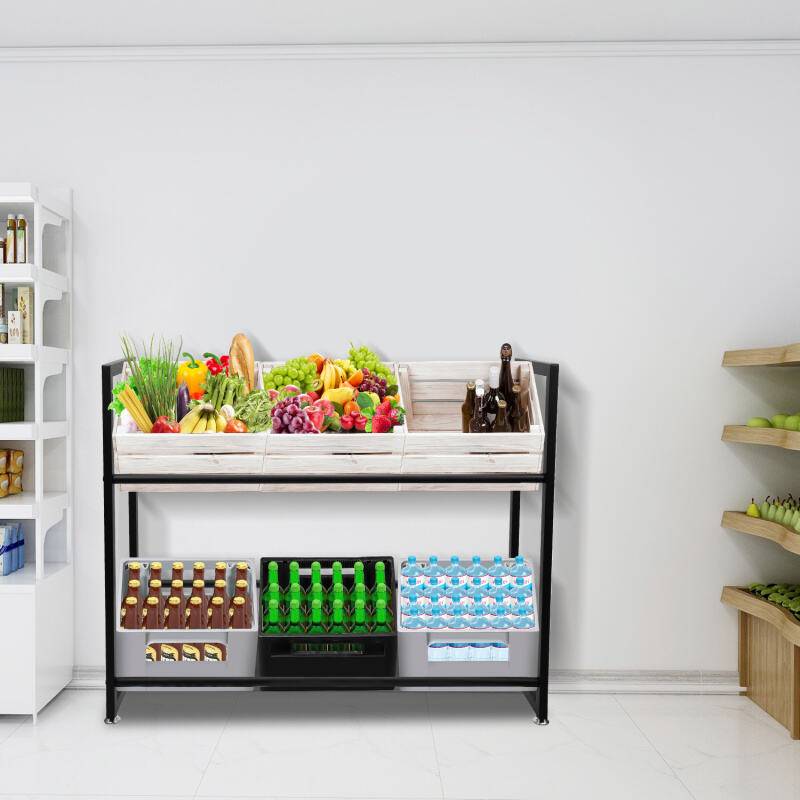 Getränkekistenregal Getränkeständer Bierkistenregal Getränkekisten 3 Stück 105x32x85cm