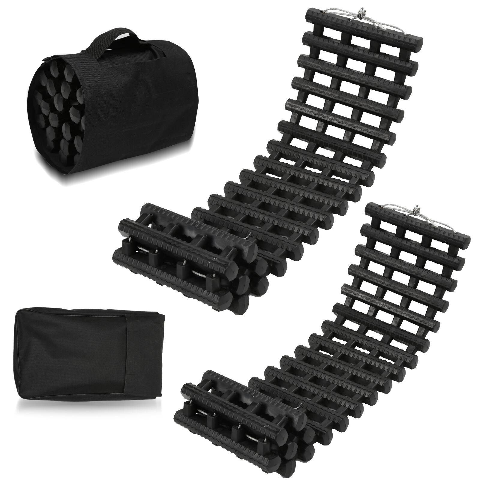 Anfahrhilfe Schnee 2x Traktionshilfe Reifen schneeketten Anti Rutsch Sandbleche 80cm