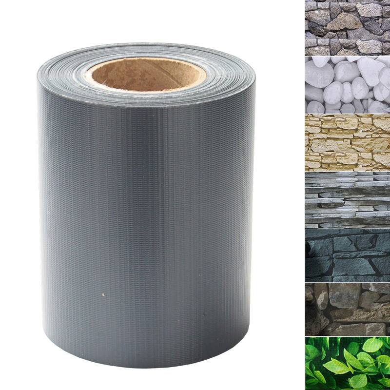 Sichtschutzstreifen Zaun Folie Blickdicht Dick PVC Doppelseitiger Reflexionsarm Sonnenschutz Sichtschutzfolie 35m x 19cm Anthrazit