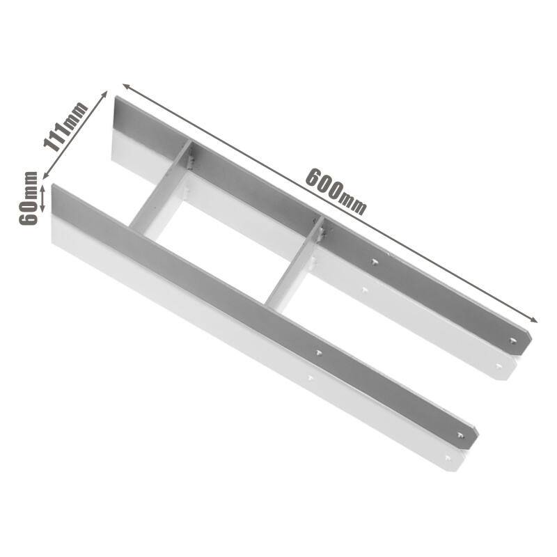 4x 111MM Pfostenanker H-Pfostenträger H-Anker Materialstärke 4.75 mm